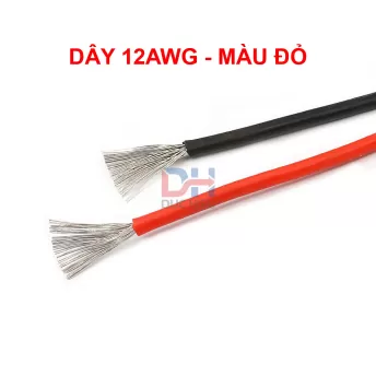 Dây điện Silicon 04 | 08 | 10 | 12 AWG chống cháy chịu nhiệt cao chịu tải cao